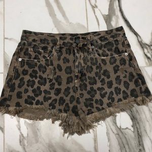 Leopard shorts